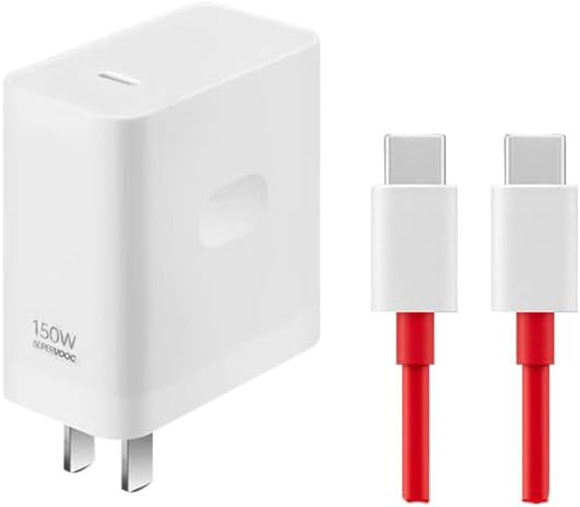 Rapid Charge One Plus Super Vooc 150 W Wall Adapter with 6.5 ft Type-C Cable – Engineered for Instant Power Delivery to Ace 12, 12 T, 12 S Pro & 13 Models – Compact, Durable Charger for Home, Office, and Travel – Unleash Your Mobile Potential with Unmatched Efficiency and Dependability