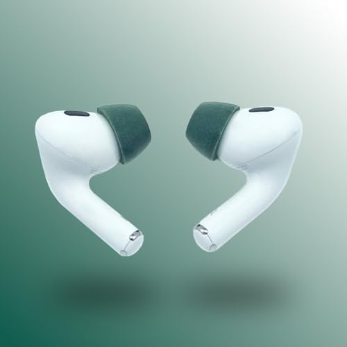 Upgrade Your Listening Experience with Comply Memory Foam Earbud Tips for Apple Air Pods Pro 1 & 2 | Superior Comfort & Secure Fit | Premium Noise Isolation Design | Anti-Slip Technology | Black, Medium (3 Pairs) for Enhanced Sound Quality and Longevity