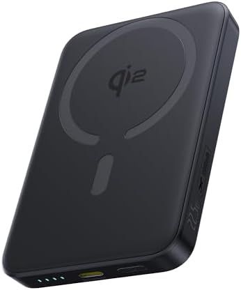 Baseus Mag Safe Power Bank 10,000 m Ah – Qi2 Certified 15 W Wireless Charger with 22.5 W USB-C Fast Charging for i Phone 16/15/14/13/12 Pro Series – Lightweight, Magnetic Battery Pack for Effortless On-the-Go Charging