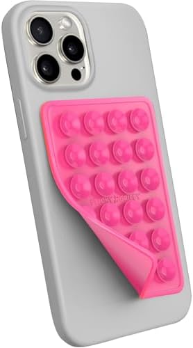 Premium Silicone Suction Phone Mount for i Phone & Android – Hands-Free Holder for Tik Tok, Selfies & Fidgeting – Versatile Shower Mirror & Smooth Surface Compatibility – Stylish Chocolate Finish for Enhanced Functionality and Aesthetic