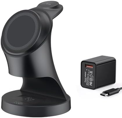 Magnetic 3-in-1 Wireless Charger Stand for i Phone 16/15/14/13/12, Apple Watch & Air Pods Pro – Fast Charging Dock with Intelligent Safety Features and Sleek Design for Effortless Device Organization