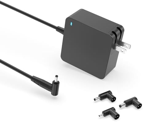 Superior Nicpower 65 W Charger for Asus Laptops – UL Certified Safety, Enhanced Compatibility with Vivobook and Zenbook Models, Fast Charging with Round Connector, Perfect for 45 W and 33 W Devices – Risk-Free Replacement and 1-Year Warranty