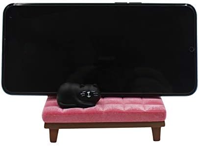 Charming Pink Cat Sofa Phone Holder Stand – Eco-Friendly Multi-Functional Desk Accessory for Seamless Hands-Free Use in Home or Office – Perfect Gift for Cat Lovers and Stylish Workspaces