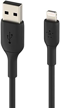 Belkin Boost Charge 9.8 ft Lightning Cable – MFi Certified Apple i Phone Charger for Fast, Convenient Charging – Durable & Tangle-Free USB to Lightning Cord in Sleek White Design – Perfect Length for Uninterrupted Use – Elevate Your Apple Device Experience