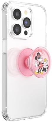 Minnie & Daisy Pop Socket Phone Grip with Versatile Kickstand – Stylish Adhesive Cell Phone Holder for One-Handed Use – Universal Compatibility with i Phone, Samsung & More – Swappable Design for Customization and Wireless Charging Friendly – Anti-Drop Technology for Enhanced Security – Perfect for On-the-Go Users