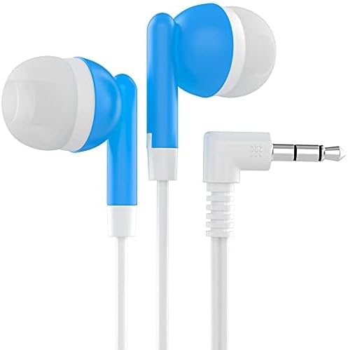 Maeline 100-Pack Bulk Earbuds with 3.5 mm Connector – Multi-Color Stereo Earphones for Schools, Events, and Promotions – Superior Sound Quality and Comfort for Everyday Use