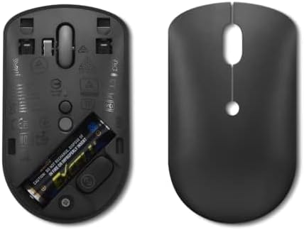 Lenovo 540 Storm Grey Wireless Mouse – Compact & Ergonomic USB-C Design for PC and Laptop – Ambidextrous Comfort with 18-Month Battery Life – Reliable 2.4 GHz Connection for Windows & Chrome OS Devices – Ultimate Productivity Companion