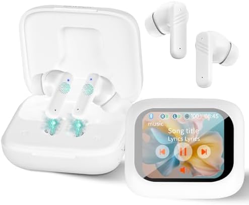 Elevate Your Audio Experience with Premium Wireless Earbuds – Bluetooth 5.4 Connectivity, Advanced Noise Cancelling, Touchscreen LED Charging Case, Dual Microphone Clarity, Customizable EQ for Rich Deep Bass, Long-lasting Playtime – Ideal for Android & i OS Users