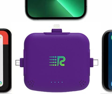 Universal COMET 3200 m Ah Portable Power Bank – Fast Charging 2.1 A, Multi-Device Compatibility for i Phone 16/15/14/13, Type C & Micro-USB – Pre-Charged, Charge 3 Devices Simultaneously, Compact Design for On-the-Go Power Solutions