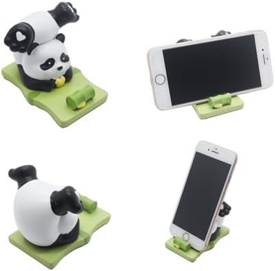 Ralcosuss Cute Panda Cell Phone Stand Smartphone Holder for Desk Resin Cartoon Animal Desk Accessories – Enhanced Compatibility and Speed