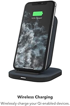 Mophie 15 W Ultra-Fast Wireless Charging Stand – Premium Qi-Certified Dock for i Phone, Samsung Galaxy, & Google Pixel – Stylish Black Design with Adjustable Viewing Angles & Secure Non-Slip Base – Ideal for Home & Office Power Solutions – Enhance Your Charging Experience with High-Speed Convenience and Modern Aesthetics