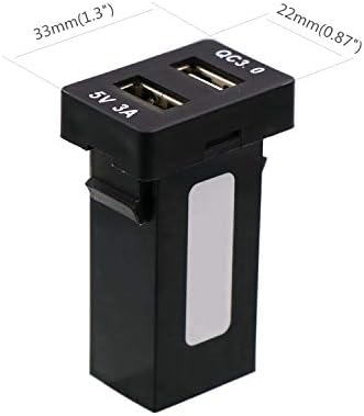 Experience Unmatched Charging Efficiency with the QC3.0 Dual USB Car Charger Adapter for Toyota VIGO – Lightning-Fast Quick Charge Power Socket for Smartphones and GPS Devices – Ultimate Automotive Power Solution with Robust Safety Features and Elegant Design