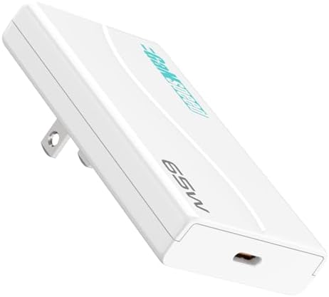 Revolutionary 65 W Ga N PD USB-C Folding Charger Adapter – Dual Ports for Lightning-Fast Charging of i Phone 15/16 Pro Max, Galaxy S24/Z Fold, i Pad Air/Pro, and Mac Book – Ultra-Slim Design for Ultimate Portability and Enhanced Device Compatibility