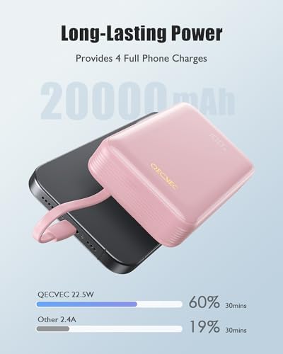 High-Capacity 20000 m Ah Portable Charger – 22.5 W Fast Charging Power Bank for i Phone, Samsung & Android Devices – Essential Travel Accessory in Vibrant Yellow for On-the-Go Power Solutions