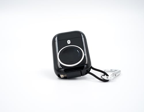 Compact 3-in-1 Magnetic Keychain Charger for Apple Watch – 2580 m Ah Power Bank with Lightning and USB-C Fast Charging for i Phone, Android, and Air Pods – Perfect Travel Companion for Active Lifestyles and On-the-Go Convenience