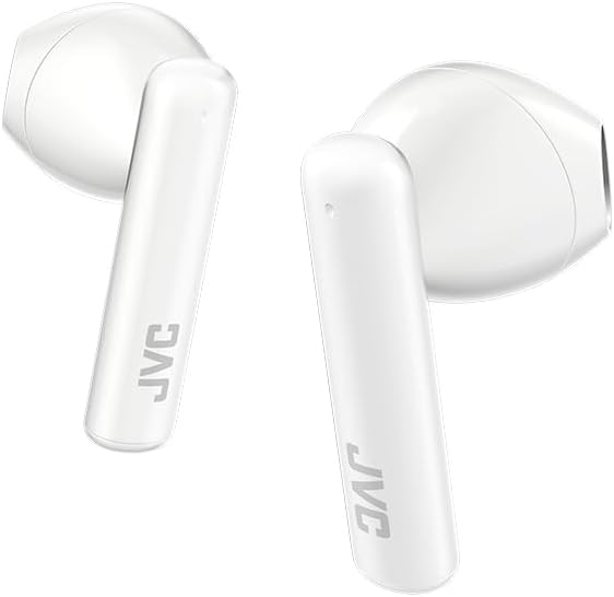 JVC HAA4 TB True Wireless Bluetooth 5.1 Earbuds – Lightweight Design with Enhanced 12 mm Audio Drivers for Superior Sound Quality, IPX4 Waterproof for Active Use, and Up to 30 Hours Playtime – Ideal for Music and Calls on the Go