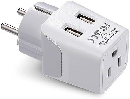 Compact Dual USB Travel Adapter for Effortless Charging in Australia, New Zealand, and China – Essential Type I Plug for Phones, Tablets, and Cameras – Quick Charge Capability with Universal Compatibility for Hassle-Free Global Adventures