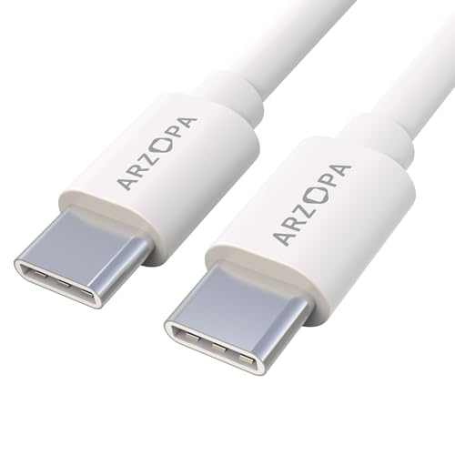 ARZOPA 6 ft USB C Cable – High-Speed 60 W Fast Charging & Data Transfer, Universal Compatibility for All Devices, Durable & Flexible Design for Effortless Use at Home, Office, or Travel, Lightweight & Portable Essential Accessory