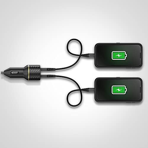Otter Box 20 W Fast Charge USB-C Car Charger & 1 M Durable USB-C Cable – Sleek Black Shimmer for Superior Device Compatibility and Rapid Power Delivery on the Go