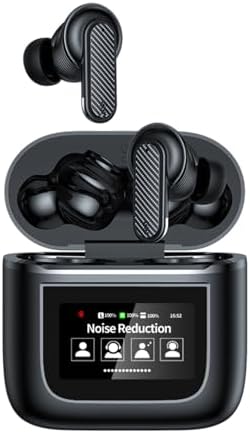 Transform Your Listening Experience with TWS Touch Screen Bluetooth Earbuds – Superior Active Noise Cancellation for Small Ears, Effortless Bluetooth 5.4 Connectivity, and Intuitive Touch Controls for i Phone & Android – Stylish, Lightweight Design for Ultimate Comfort on the Move