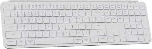 Keychron B6 Pro Ultra-Slim Wireless Keyboard – Triple-Mode Connectivity with Bluetooth 5.2, Lightweight Quiet Keys, Full Numeric Keypad for Enhanced Productivity on Mac & Windows – Sleek Space Gray Design for Modern Workspaces