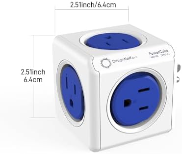 CILIA Power Cube Surge Protector with 4 AC Outlets & 2 High-Speed USB Ports – Compact Travel & Home Power Strip with Overload Protection for Ultimate Device Safety and Versatile Charging Solutions
