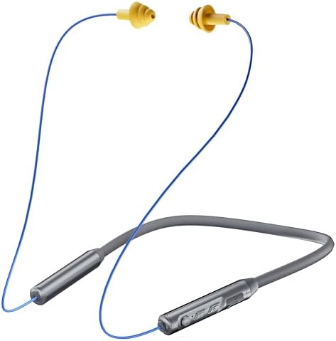 MIPEACE Bluetooth Neckband Earbuds with 29 d B Noise Cancellation – 19+ Hours Long Battery Life, IPX5 Sweatproof Design for Active Lifestyles – Ergonomic Wireless Earplugs with Seamless Connectivity and User-Friendly Controls in Stylish Gray