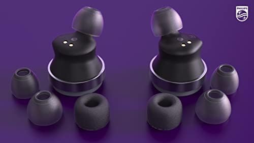 Philips Fidelio T1 True Wireless Earbuds – Audiophile-Grade Sound & Advanced Active Noise Cancelling Pro+ Technology, Bluetooth 5.2 for Seamless Connectivity, Ergonomic Design for All-Day Comfort, Long Battery Life with 25 Hours Playtime, Perfect for Music Lovers and Daily Use