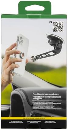 Transform Your Driving Experience with the Nite Ize Steelie Windshield Mount – Superior Magnetic Phone Holder for Effortless Access to GPS and Calls – Premium Compatibility with Mag Safe and Most Smartphones – Quick Squeeze Design for Instant Attachment – 360-Degree Rotation for Optimal Viewing – Durable and Easy to Install Car Accessory for Enhanced Safety and Convenience