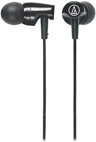 Audio-Technica ATH-CLR100 Sonic Fuel In-Ear Headphones with Mic – Dynamic Sound Quality, Ergonomic Comfort, and Tangle-Free Design for Enhanced Listening Experience in Sleek Black