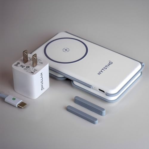 Versatile 3-in-1 Wireless Charging Station – 15 W Foldable Fast Charger for i Phone 15/14/13/12 Series, Apple Watch & Air Pods – Compact Travel Essential with Mag Safe Compatibility & Stylish Design for Seamless Device Powering