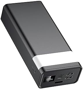 Ultimate 50000 m Ah Portable Power Bank – 22.5 W Rapid Charger with USB-C Connectivity, LED Display, and Built-in Flashlight | High-Capacity External Battery Pack for i Phone 15/14/13/12, Samsung, and i Pad | Ideal for Outdoor Adventures and Daily Use