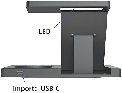 Revolutionary 5-in-1 Foldable Wireless Charging Station for i Phone 16-11, Apple Watch Series 10-5, and Samsung Galaxy Watch – Ultimate Fast Charge Dock for Air Pods Pro and Seamless Device Management on the Go