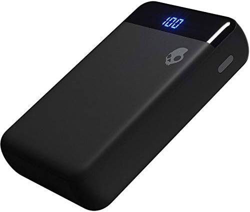 Skullcandy Stash Fuel 10,000 m Ah Ultra-Fast Charging Power Bank – Lightweight, Travel-Ready Portable Charger for i Phone, Android & USB Devices – Sleek Black Design for Maximum Versatility and Connectivity