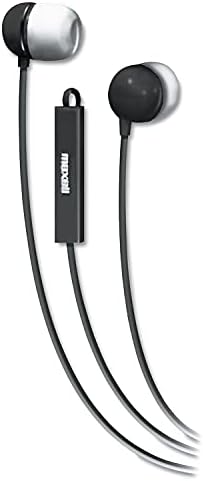 Maxell 190300 Premium In-Ear Earbuds with Integrated Microphone – Lightweight, Ergonomic Design for Superior Sound Quality and Seamless Device Compatibility, Ideal for Music, Calls, and Podcasts