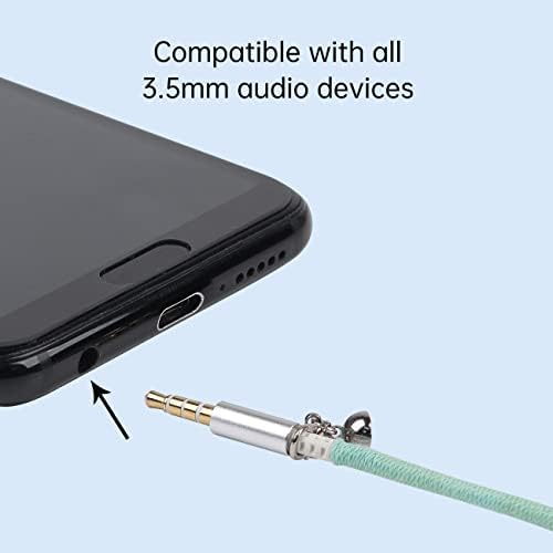 URIZONS Kids Wired Earbuds with 3.5 mm Jack – Noise Isolating In-Ear Headphones for Immersive Sound, Heavy Bass, and Built-in Microphone – Tangle-Free Cord & Stylish Fabric Braided Wristband – Ideal for i Phone, i Pad, Mac – Safe Listening Experience for Young Users