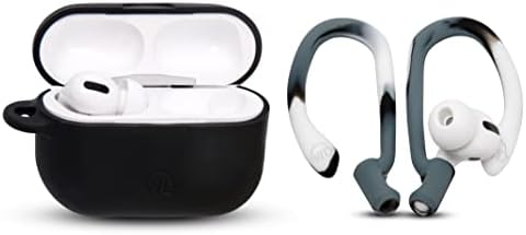 Patented WC Hook Z – Upgraded Over-Ear Hooks for Air Pods Pro 1, 2 & Air Pods 1, 2, 3 | Secure Fit Earbud Accessories with Unique Left & Right Design | Two Size Pairs Included | Winter White | Premium Quality by Wicked Cushions for Maximum Comfort and Stability