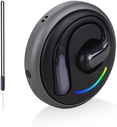 Stylish Pink Open Ear Bluetooth 5.4 Earbuds – Sweat-Resistant True Wireless Headphones with ENC Microphone for Clear Calls, 8-Hour Playtime – Ideal for Active Lifestyles and Seamless Connectivity