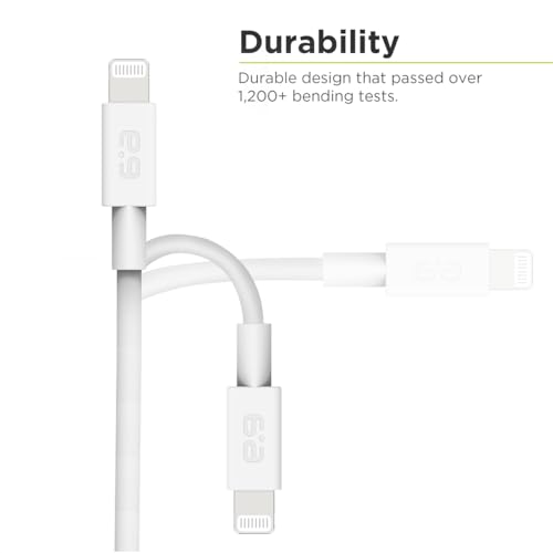Pure Gear 6 FT USB C to Lightning Cable – MFi Certified Fast Charging for i Phone 14, 13, 12, 11, Xs, XR, i Pad, and Air Pods Pro – Durable Power Delivery Data Sync Cable for Effortless Connectivity and Enhanced Performance
