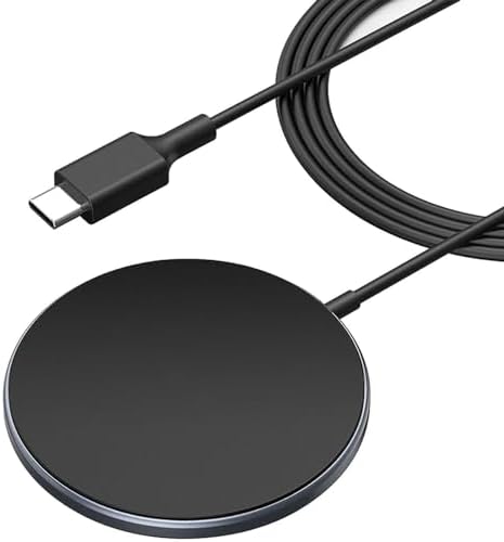 Effortless 10 W Dual Coil Qi Wireless Charging Stand – Premium USB-C Fast Charger for i Phone & Samsung Galaxy – Sleek Design with Over-Heat Protection, Perfect for Home & Office Use