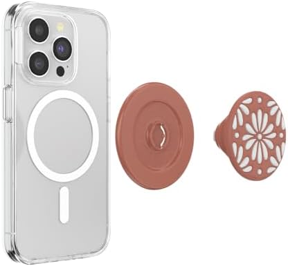 Mag Safe-Compatible Pop Socket Phone Grip – Enhanced Magnetic Grip & Stand with Wireless Charging, 40% Stronger Hold in Enamel Hammered Copper Tone – Universal Adapter Ring for Non-Mag Safe Devices, Secure One-Handed Use & Versatile Kickstand Functionality – Perfect for Android, Samsung, Google Pixel & Legacy i Phone Models