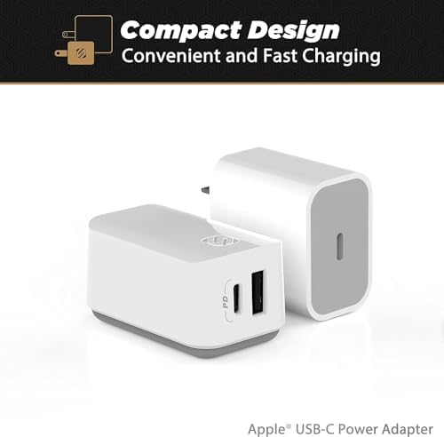 Scosche HPDC20-SP 20 W USB-C Fast Charger Mini Cube Wall Adapter – Ultra-Portable Power Delivery 3.0 for Swift Device Charging, 4 X Faster Charge Speed, Sleek Black Design for Enhanced Compatibility and Efficiency