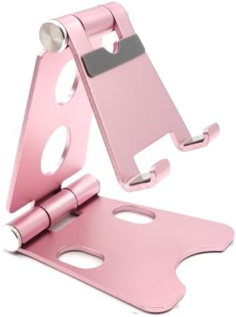 Versatile Adjustable Aluminum Cell Phone and Tablet Desk Mount Holder – Ergonomic Foldable Stand for Enhanced Productivity and Comfort – Compatible with All Mobile Devices for Optimal Viewing and Secure Stability