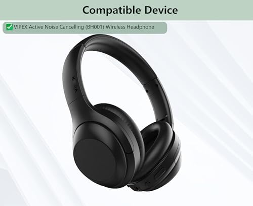 Upgrade Your Sound with Premium VIPEX BH001 Earpads – Luxurious Protein Leather & Memory Foam for Unmatched Comfort and Superior Noise Isolation