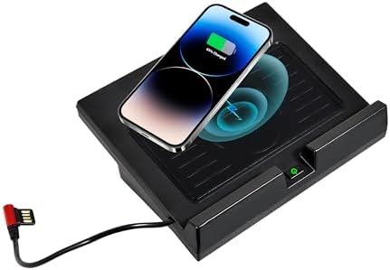 Streamlined Wireless Charging Solution for Ford F-150 (2018-2023) – Qi-Compatible Center Console Charger with USB-A & USB-C Ports for Enhanced Device Connectivity and Fast Charging Performance, Perfect for On-the-Go Power Needs