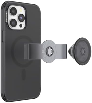 Pop Sockets i Phone 14 Pro Case with Integrated Slidable Grip & Kickstand – Pink Opalescent – Ultimate Wireless Charging Compatibility, 10 ft Drop Protection, and Easy Mag Safe Integration for Enhanced Mobile Experience