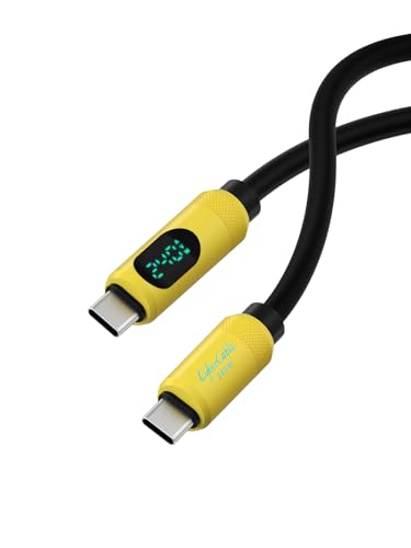 Hagibis 240 W USB C Fast Charging Cable with LED Display – 6.6 Feet Durable Silicone for i Phone 16/15 Pro Max, i Pad, Mac Book Pro – Ultra-Fast 480 Mbps Data Transfer, Flexible Tangle-Free Design for Maximum Performance and Connectivity