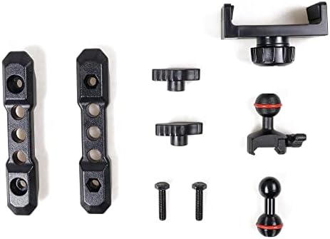 BESTAOO Dash Mount Phone Holder for 2018+ Jeep Wrangler JL & 2020+ Gladiator JT & 2021 Ford Bronco – Innovative Single Ball Design for Picatinny Rail Compatibility, Secure and Adjustable Phone Mount for Enhanced Driving Safety and Convenience