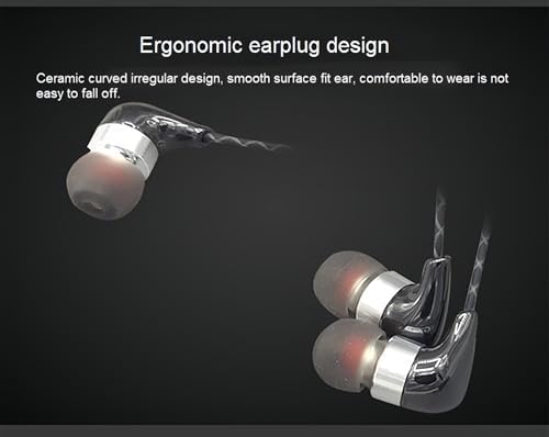 Premium CE10 S Noise-Isolating In-Ear Headphones with Hi-Fi Stereo Sound, Built-in Microphone, and Universal Smartphone Compatibility – Ergonomic Design for Ultimate Comfort and Immersive Listening Experience in Sleek Black Finish