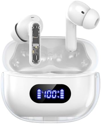 Elevate Your Audio Experience with P1 PRO Blue Wireless Earbuds – Superior Sound Quality, Ergonomic Comfort, IPX7 Waterproof Design for All-Weather Performance, and Unmatched 30-Hour Battery Life Perfect for Active Lifestyles and Daily Adventures – Ideal for Sports and Workouts